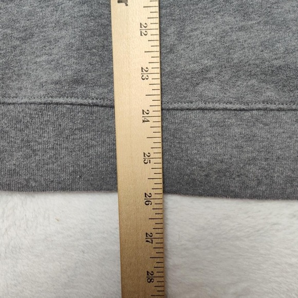 Abercrombie & Fitch Hoodie Mens Large Gray Soft A&F Fleece Pullover Relaxed Fit - Picture 8 of 9